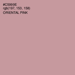 #C5999E - Oriental Pink Color Image